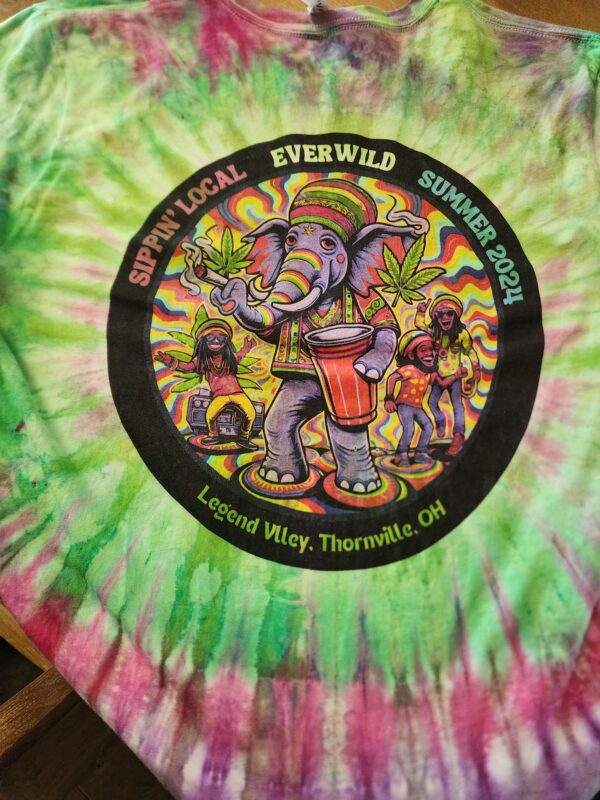 Only 1 Available: Hand Tie-Dyed Elephant (Prototype)